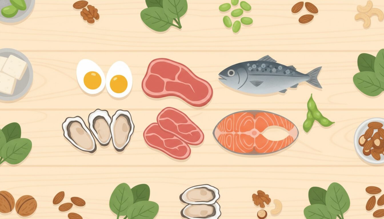 たんぱく質・亜鉛・鉄分が豊富な髪と免疫を支える食材