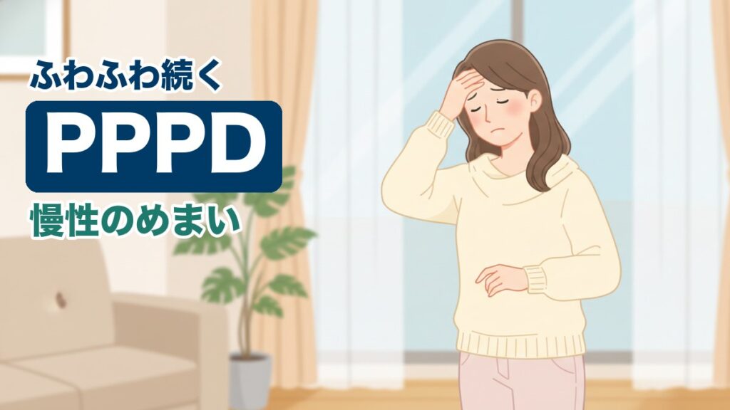 PPPDに悩む女性のイラスト｜おおた鍼灸院コラム